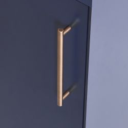 Poignée de meuble moderne – Barre en T – Laiton brossé - x4