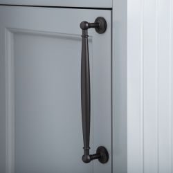 Poignée de meuble rétro – Barre en T – Bronze brossé