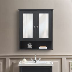 Hudson Reed Thornton - Armoire de toilette rétro à miroir - 65cm x 75cm - Choix de Finitions et de Poignées
