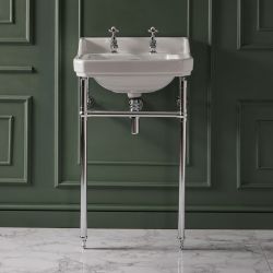 Lavabo sur pieds rétro - Choix de tailles, de finitions et de trous pour la robinetterie – Richmond