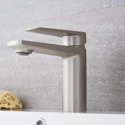 Mitigeur lavabo - Nickel brossé - Harting