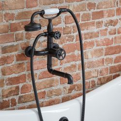 Mitigeur bain douche mural – Design industriel (Steampunk) – Choix de finition – Zandra