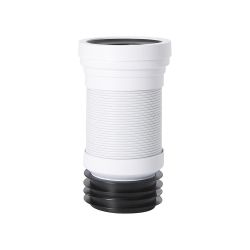Raccord cuvette WC flexible droit - Cranplas