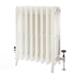 Radiateur fonte - H 76 cm - 4 rangs de colonnes – Blanc porcelaine – Choix de tailles - Isabel