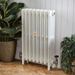 Radiateur fonte – 4 rangs – H 76 cm – Blanc porcelaine – Choix de tailles - Mercury