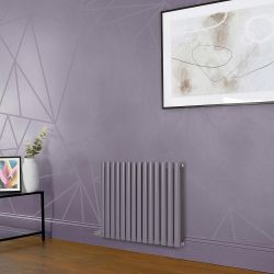 Radiateur électrique design horizontal - Violet (Dahlia Purple) - Choix de largeur, thermostat et cache-câble - Vitality