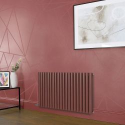 Radiateur électrique design horizontal - Rouge (Booth Red) - Choix de largeur, thermostat et cache-câble - Vitality