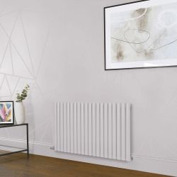 Radiateur électrique design horizontal - Rose (Rose Petal Pink) - Choix de largeur, thermostat et cache-câble - Vitality