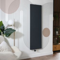 Radiateur électrique design plat – Vertical – 180 cm – Choix de tailles, de finitions et de thermostat Wi – Fi et options de câblage ou sur prise – Ria – ECOSO par Hudson Reed