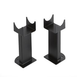 Pieds de radiateur pour les radiateurs design Sloane, Savy – Noir mat