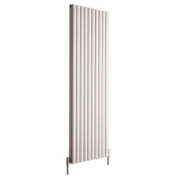 Hudson Reed Vitality - Radiateur design en aluminium vertical – Blanc – Choix de largeurs – Double rang