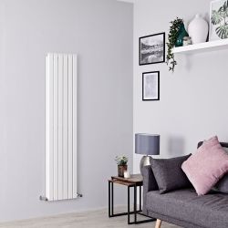 Radiateur design vertical – Colonnes Plates – Blanc – Tailles multiples – Sloane