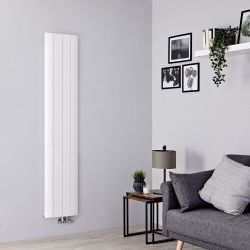 Radiateur design vertical en aluminium – Blanc – Tailles multiples - Aurora