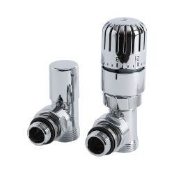 Robinet de radiateur d'angle thermostatique - Choix d'adaptateurs