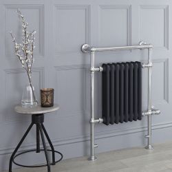 Sèche-serviettes électrique rétro – Anthracite – Choix de tailles - Elizabeth