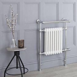 Sèche-serviettes électrique rétro – Blanc – Choix de tailles - Elizabeth