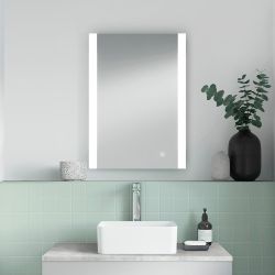 Miroir d’ambiance chauffant éclairé LED – 21 watts – 50 cm x 70 cm