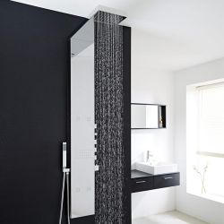 Colonne de douche thermostatique exposée moderne – Tahuata