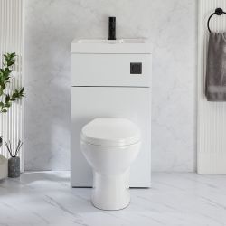 WC avec lave mains - 50 cm x 89 cm - Choix de finitions - Cluo-Select