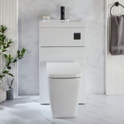 WC avec lave mains - 50 cm x 89 cm - Choix de finitions - Cluo-Milton