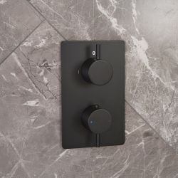 Mitigeur douche thermostatique encastrable avec inverseur - 2 fonctions - Choix de finitions - Otto
