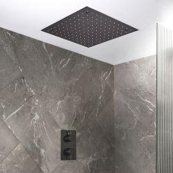 Mitigeur douche thermostatique avec pommeau encastré - 1 fonction - Choix de finitions - Otto