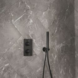 Mitigeur douche thermostatique et douchette - 1 fonction - Choix de finitions - Otto