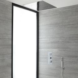 Kit de douche thermostatique – Chromé – Choix de fonctions – Kubix