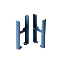 Pieds de radiateur rétro à 3 colonnes – Choix de finitions bleues – Windsor