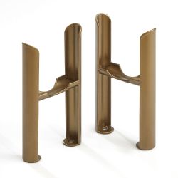 Pieds de radiateur pour les radiateurs style fonte à triple colonnes – Choix de finitions (finition métallisée) – Windsor