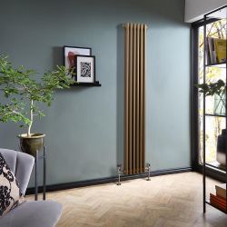 Radiateur style fonte vertical – Double rang – Choix de tailles et de finitions métalliques – Windsor