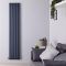 Hudson Reed Vitality - Radiateur design en aluminium vertical – Anthracite – 180 cm x 59 cm – Double rang
