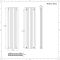 Hudson Reed Vitality - Radiateur design en aluminium vertical – Anthracite – 180 cm x 47 cm – Double rang