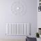 Radiateur design horizontal - 60 cm x 119 cm - Blanc - Aluminium - Double rang - Vitality Air