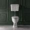 Cuvette WC avec réservoir semi-bas et abattant blanc – Hauteur confortable – Choix de finitions du kit de chasse d’eau - Richmond