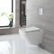 Cuvette WC suspendue carrée moderne – Sans bride – Blanc - Exton