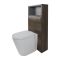 Meuble Lavabo 46.5x81cm & Pack WC Hoxton effet chêne foncé