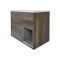Meuble Lavabo 46.5x81cm & Pack WC Hoxton effet chêne foncé
