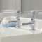 Hudson Reed Elizabeth - Paire de robinets lavabo rétro - Commandes en croisillon - Choix de finition