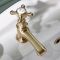 Hudson Reed Elizabeth - Paire de robinets lavabo rétro - Commandes en croisillon - Or satiné