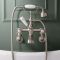Hudson Reed Elizabeth - Mélangeur bain douche mural rétro - Commande en croisillon - Choix de finitions