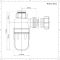Siphon bouteille et raccord cuvette pour pack WC et lavabo sur colonne - Cranplas
