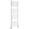 Sèche-serviettes mixte plat - Blanc - Avec élément électrique, robinets de radiateur et adaptateur - Choix de tailles - Kent