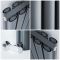 Hudson Reed Vitality - Radiateur design en aluminium vertical – Anthracite – Choix de largeur – Double rang