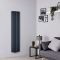 Hudson Reed Vitality - Radiateur design en aluminium vertical – Anthracite – Choix de largeur – Double rang - Raccordement central