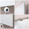 Radiateur électrique design plat – Vertical – Blanc – 180 cm – Choix de tailles et de thermostat Wi – Fi et options de câblage ou sur prise – Ria – ECOSO par Hudson Reed