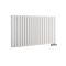 Hudson Reed Vitality - Radiateur design en aluminium horizontal – Blanc – Choix de largeur – Double rang - Raccordement central