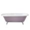 Baignoire îlot rétro à bord roulé – 178 cm x 82,5 cm – Choix de couleurs et de finition des pieds – Legend