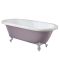 Baignoire îlot rétro à bord roulé – 178 cm x 82,5 cm – Choix de couleurs et de finition des pieds – Legend