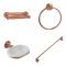 Pack de 4 accessoires - Cuivre satiné - Elizabeth